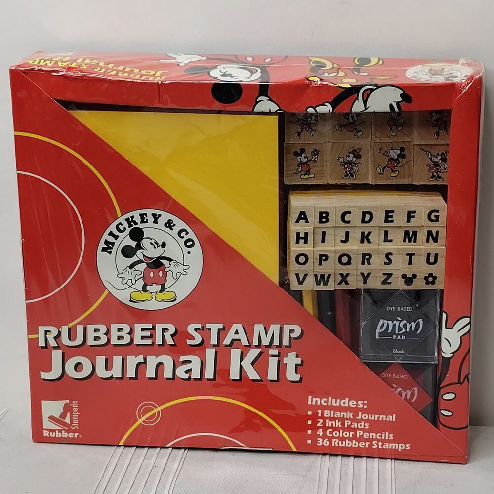Mickey & Co Rubber Stamp Journal Kit Rubber Stampede Disney